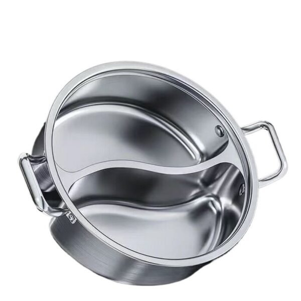 Stainless steel double-flavored pot